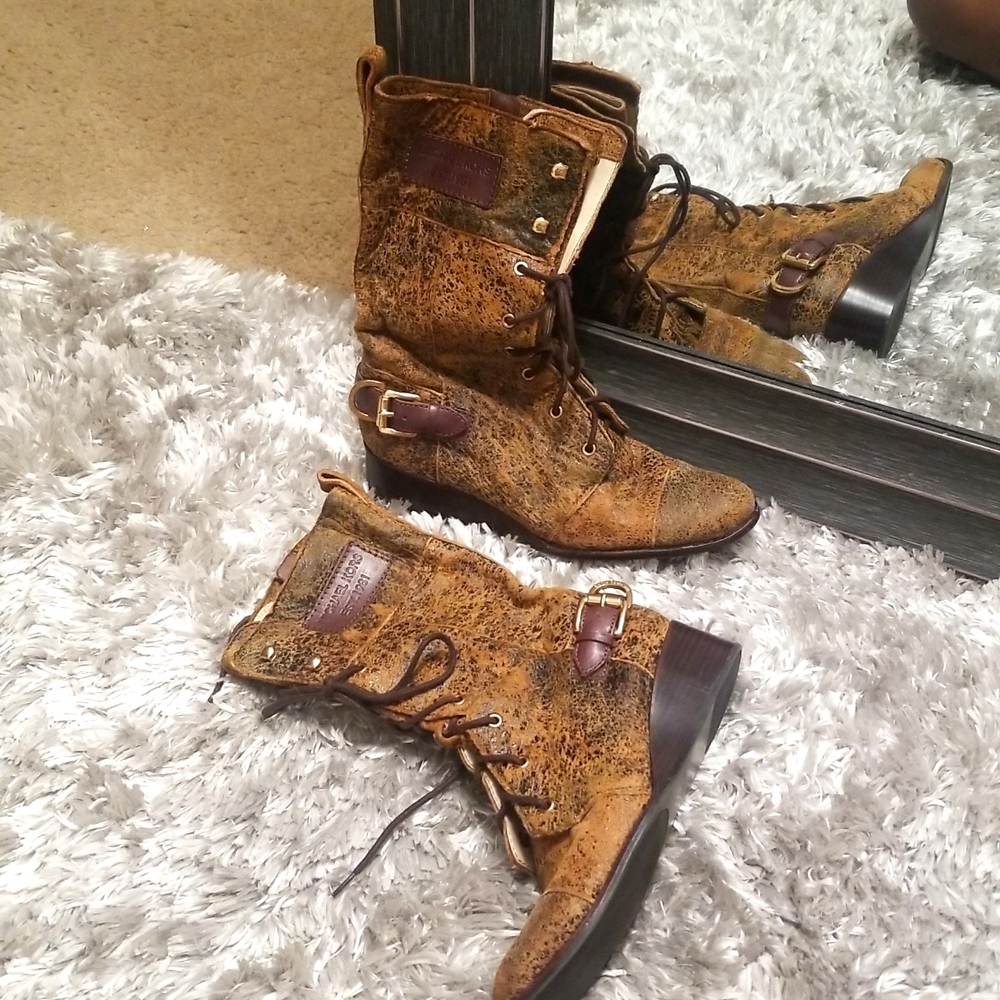 "Michael Kors" lace up boots